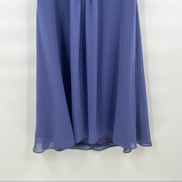 Badgley Mischka blue bridesmaid dress size 14 - Picture 3 of 8